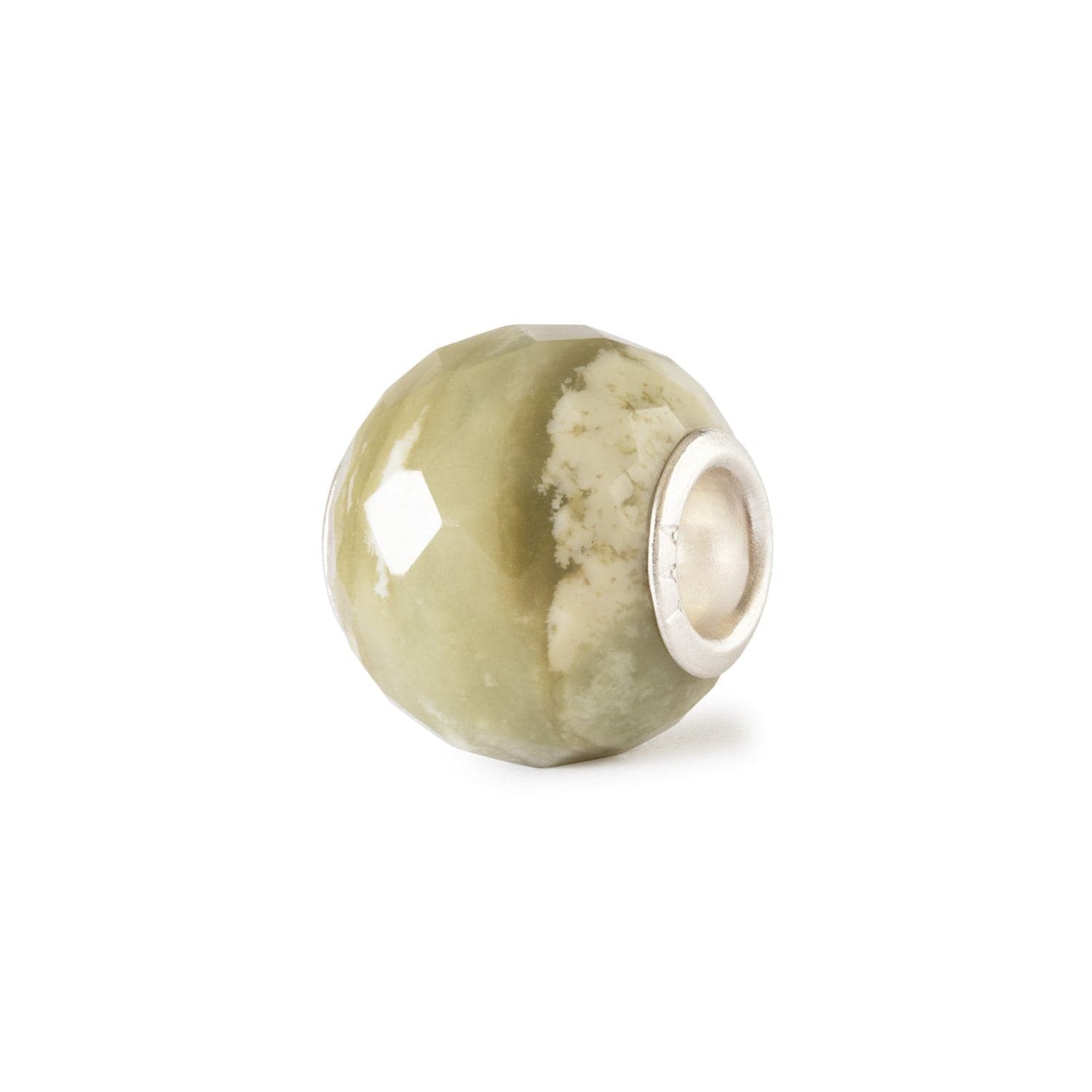 Round Green Yellow Calcite Facet