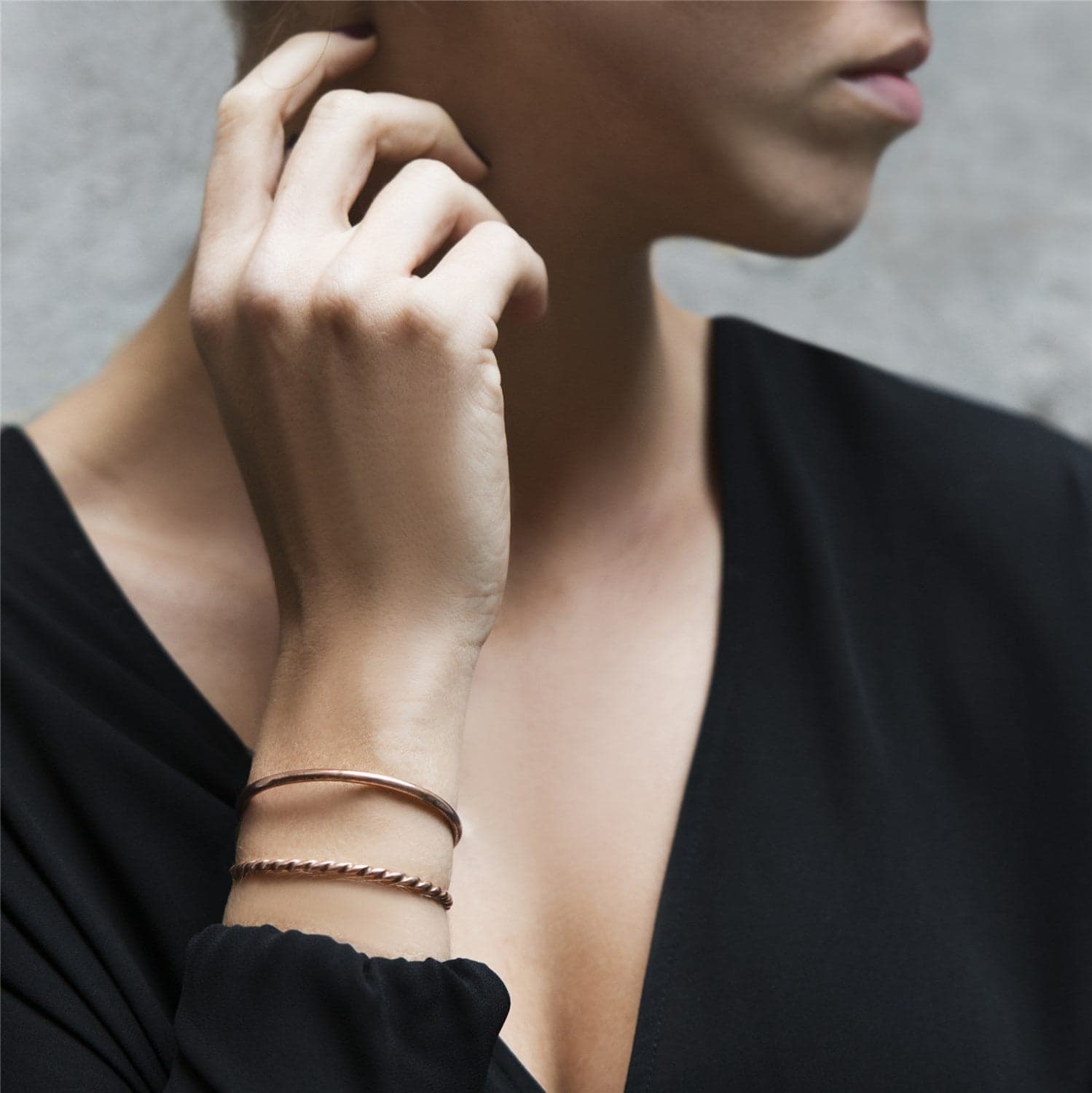 Exclusive Copper Bangle Set - XS 2