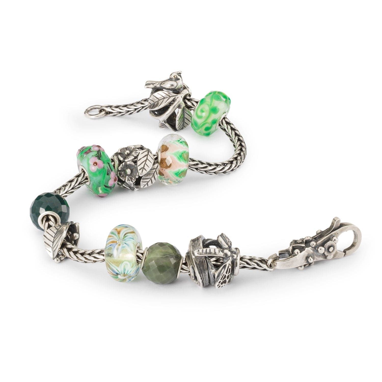 Round Green Calcite Facet Bead 3