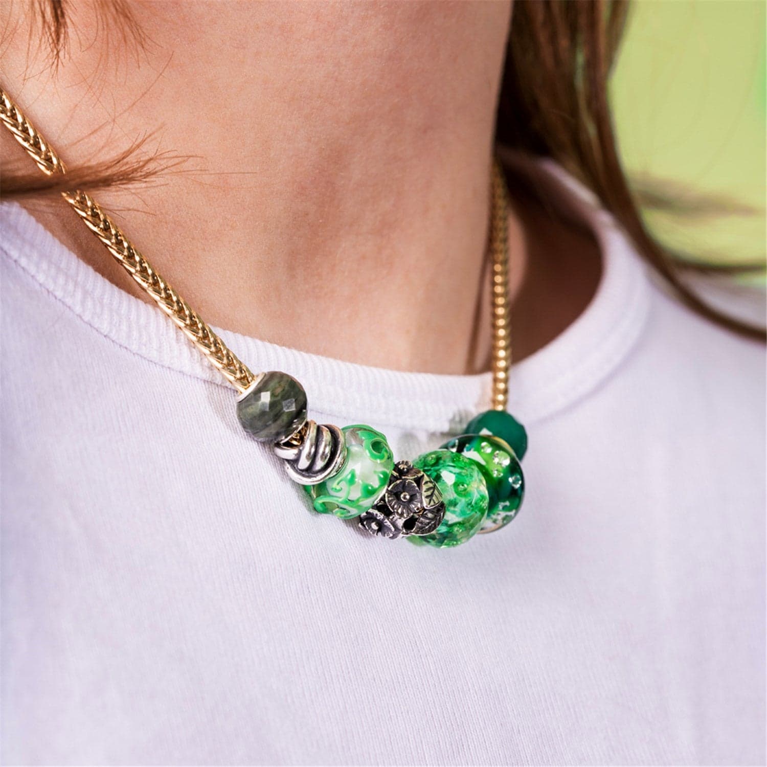 Round Green Calcite Facet Bead 6