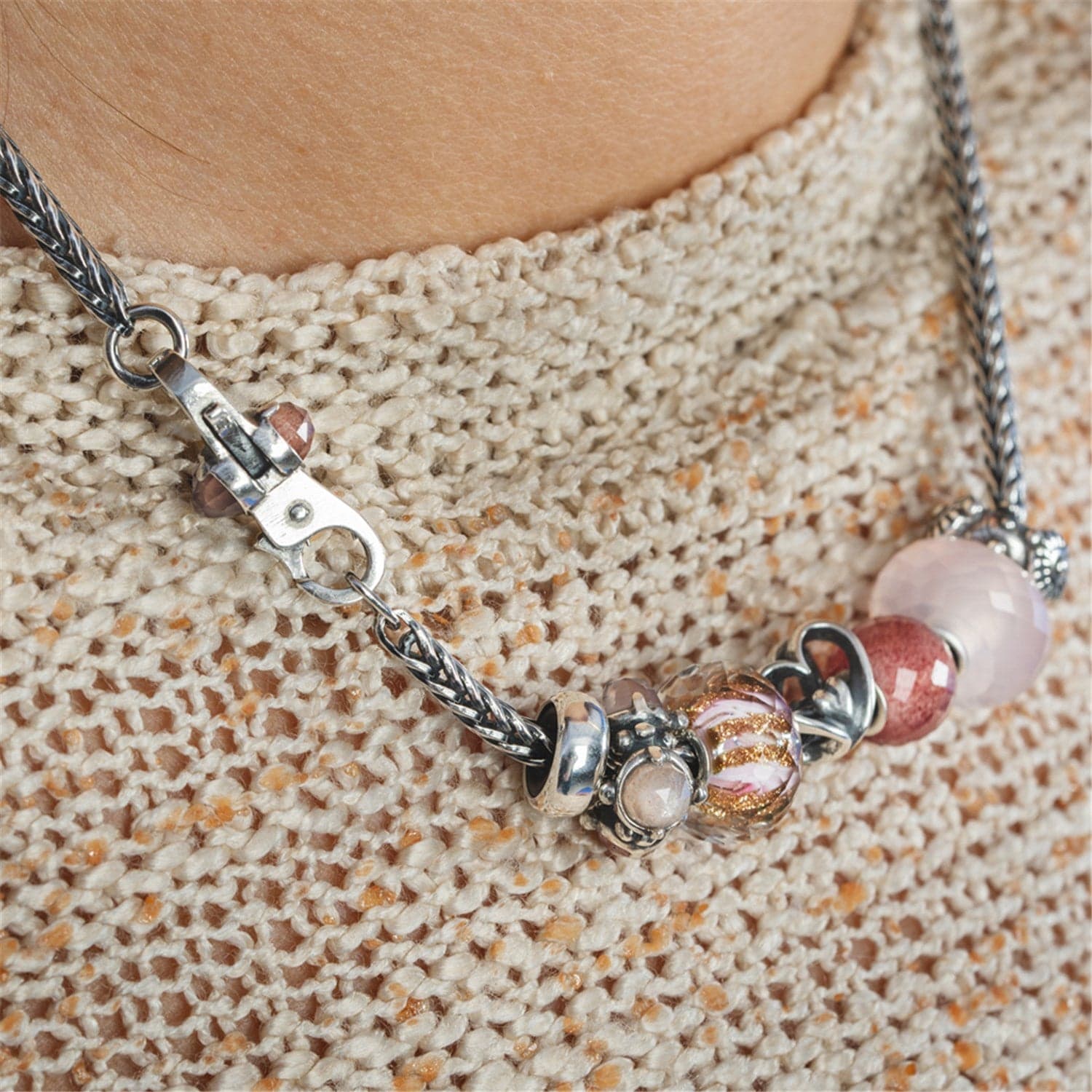 Round Strawberry Quartz Facet Bead 2