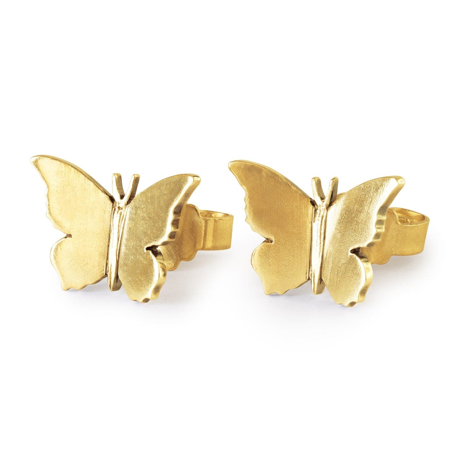 Flutter Studs, Gold Plated